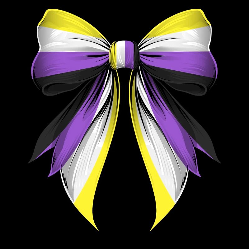 Coquette Bogen Non Binary Stolz Flagge LGBTQ