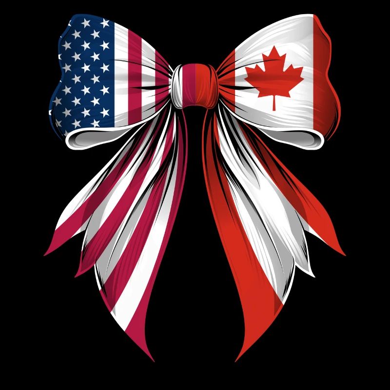 Coquette Bow Canada Roots Heritage Fierté canadienne