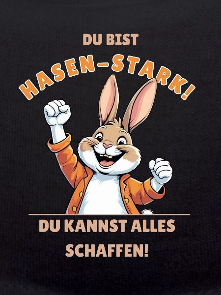 Hasen-Stark Kraftspruch Design