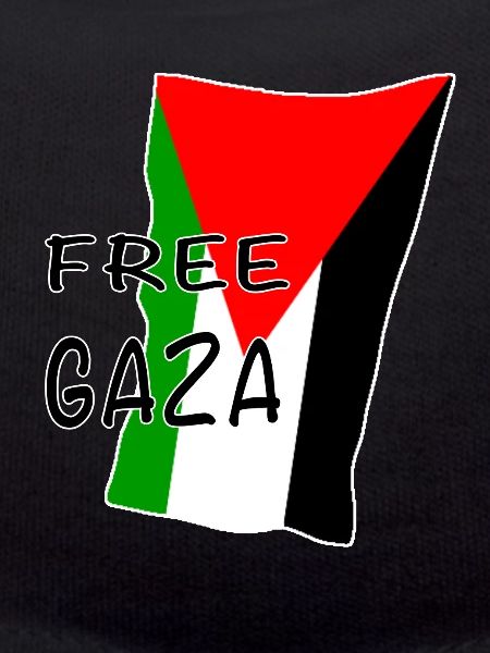 Free Gaza Flag Motif