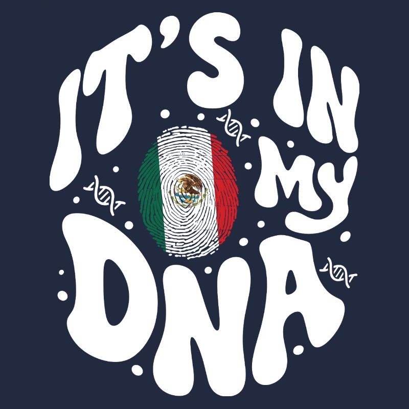 ADN mexicain Mexique drapeau hispanique