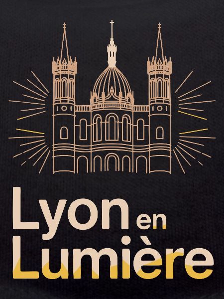 Lyon en lumière: Stylized cathedral