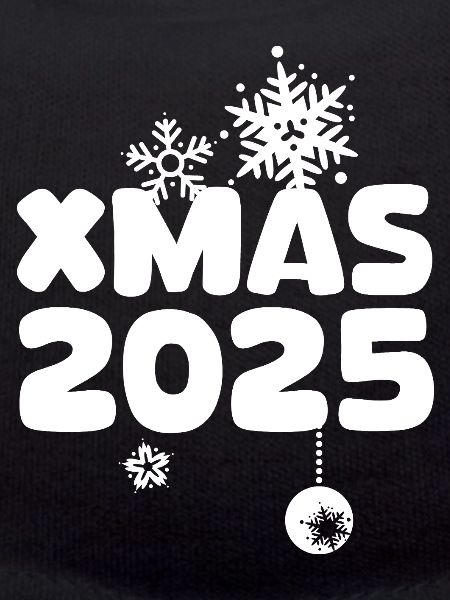 XMAS 2025 with snowflake design