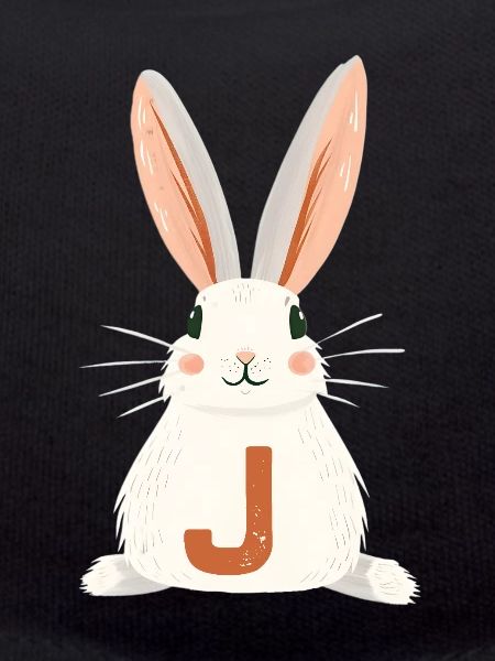 J -Letter - Bunny - Customizable