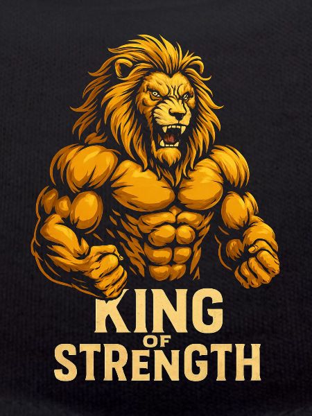 King of Strength Lion Motif