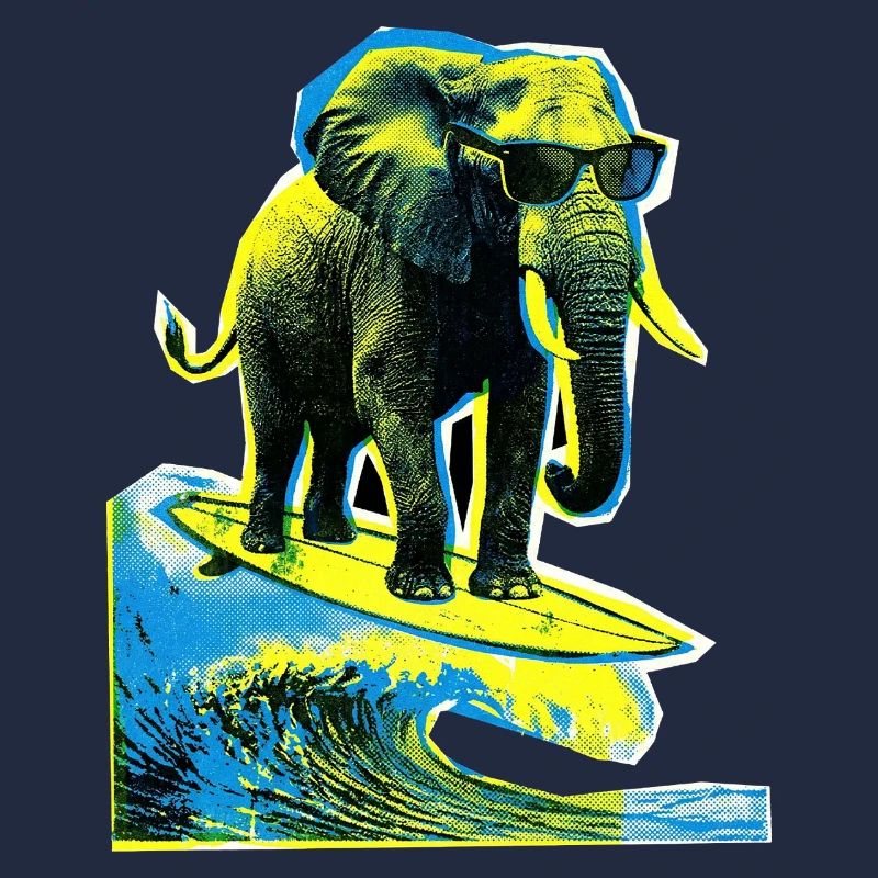 Elephant Surfer