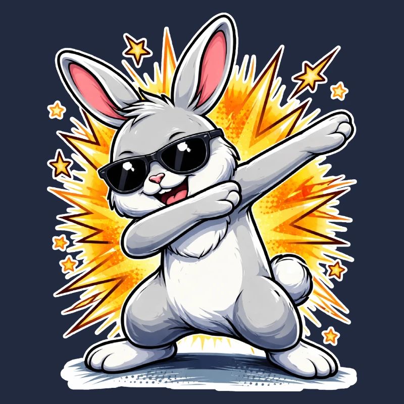 Lapin à tamponner