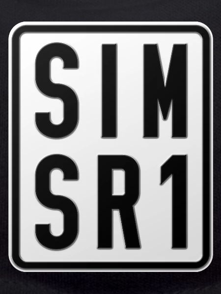 Simson SR1 Moped License Plate