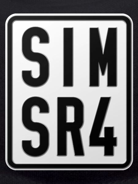 Simson SR4 Moped License Plate