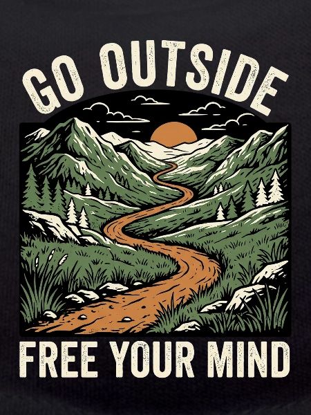 Hiker Nature Saying