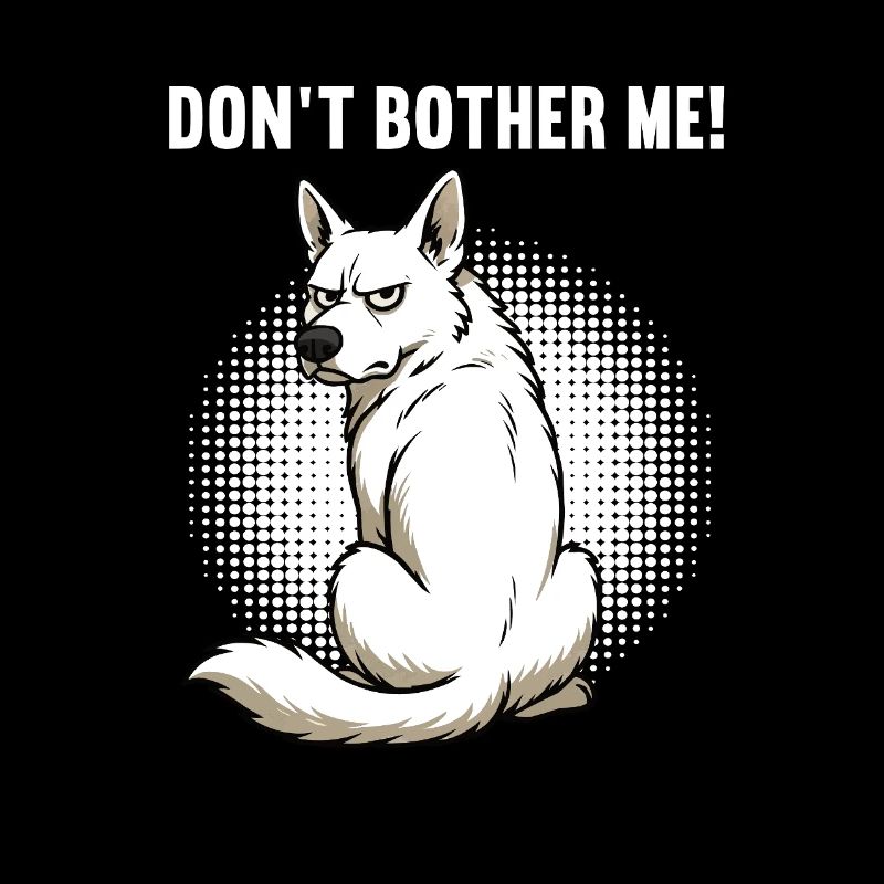 Don't Bother Me White Shepherd