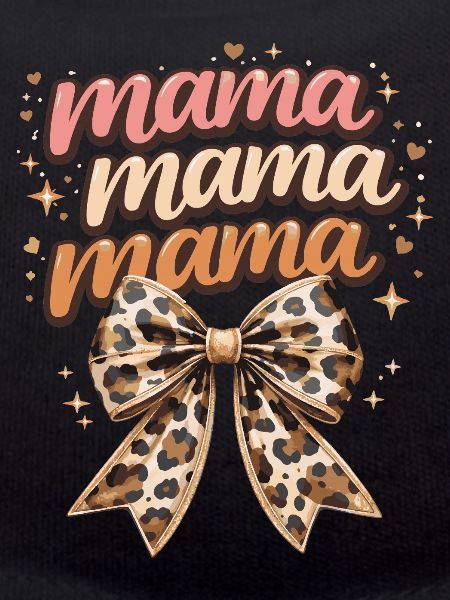 Mama Leopard Bow Retro Chic | Mama-Geschenk