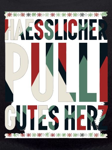 Hässlicher Pulli, gutes Herz