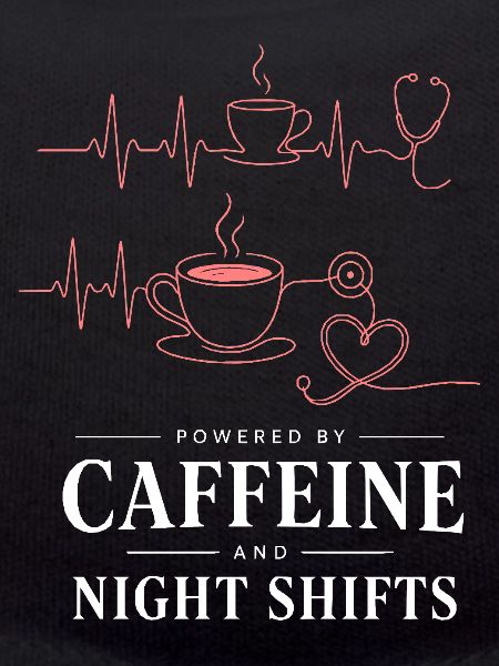 Kaffee und Nachtschicht Herzschlag