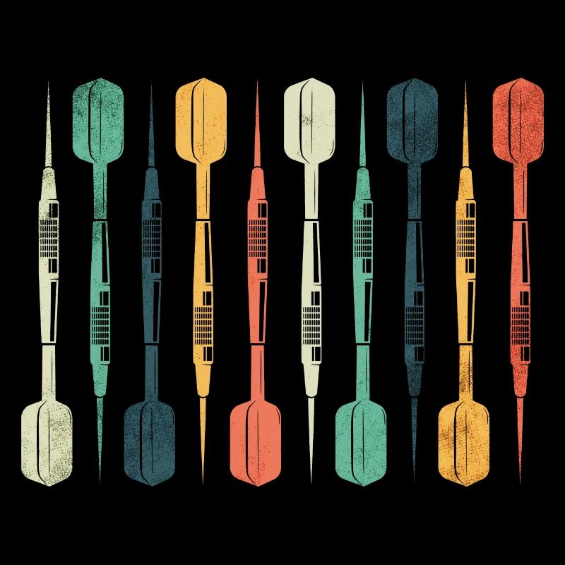 Retro Darts Darts Player