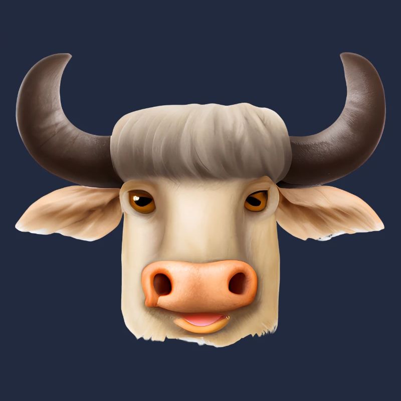 Buffle mignon dessiné