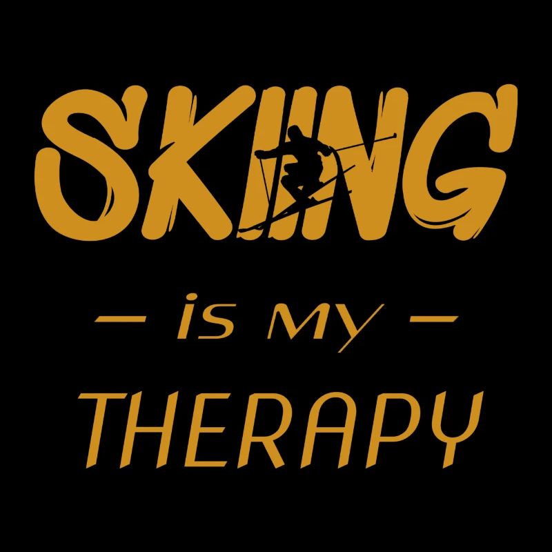 skiing is my therapy