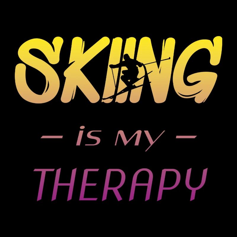 skiing is my therapy