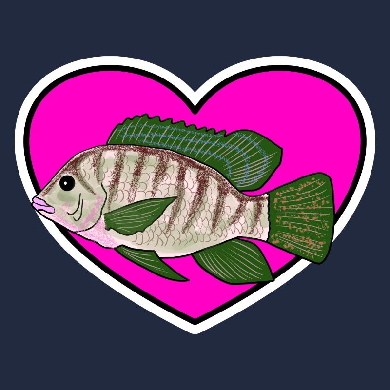 Perch Heart Aime la pêche