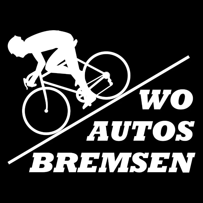 Fahrrad Rennrad Wo Autos bremsen
