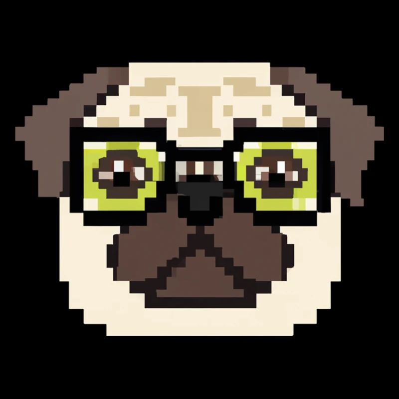 Pug Pixel Art Amateurs de chiens