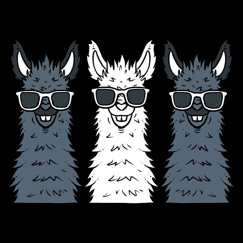 Cool Alpaga Cartoon Lama Herder