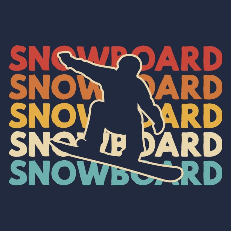 Conception de snowboard freestyle – Coloré et dynamique