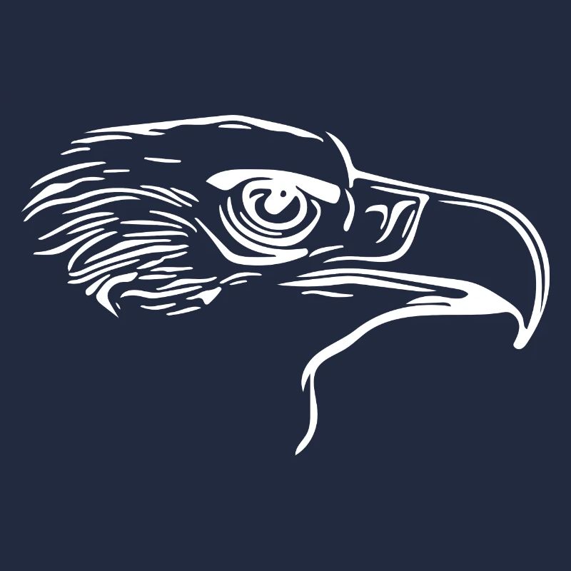 Eleganter Vogel Kopf mit großem Schnabel