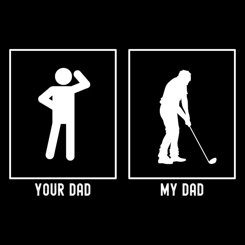 Her Father - My Father - Golfer Vector