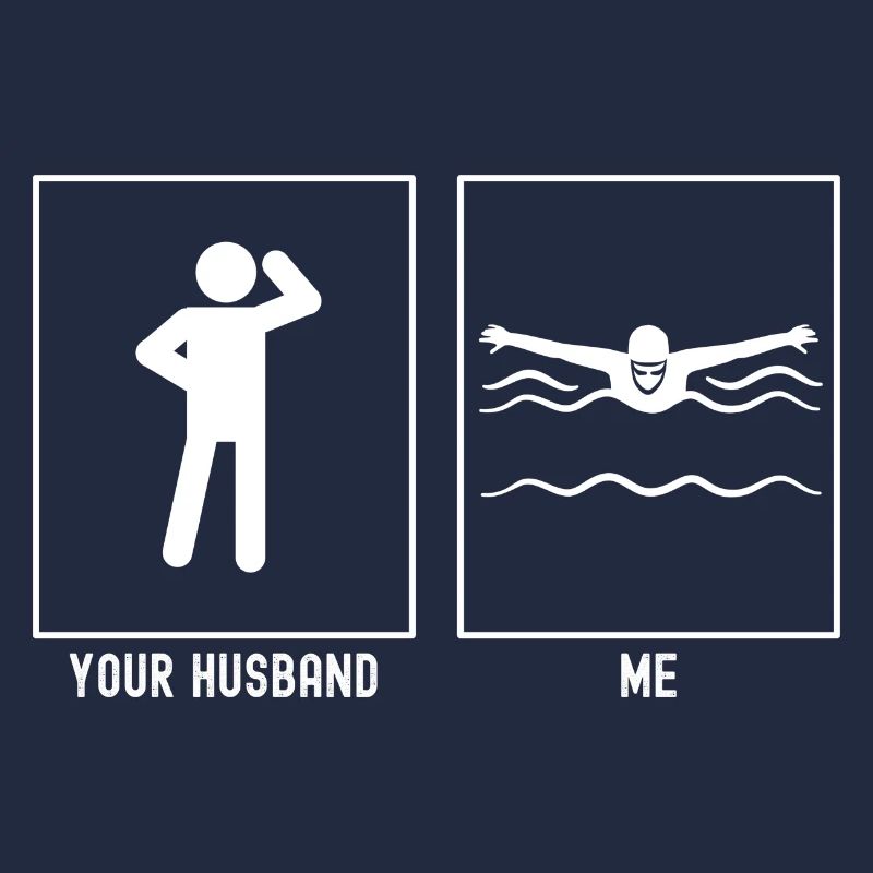 Ihr Ehemann - Ich - Schwimmen Vector