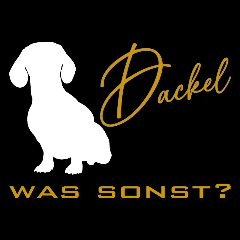 Dackel was sonst - Dackelsilhouette