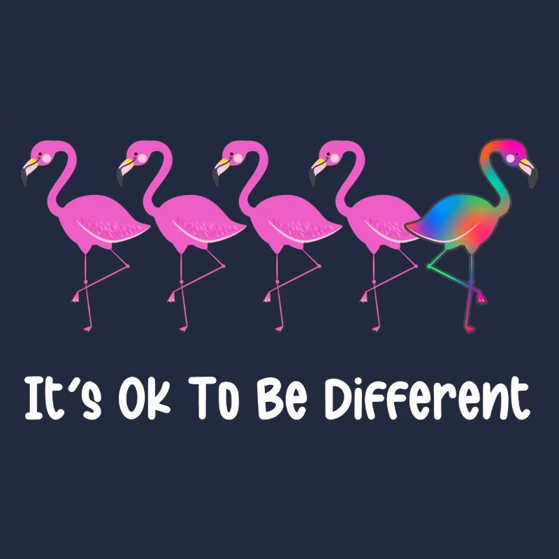 C’est normal d’être différent - Flamingoes
