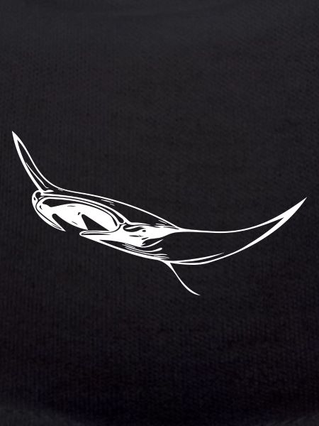 Elegant floating manta rays