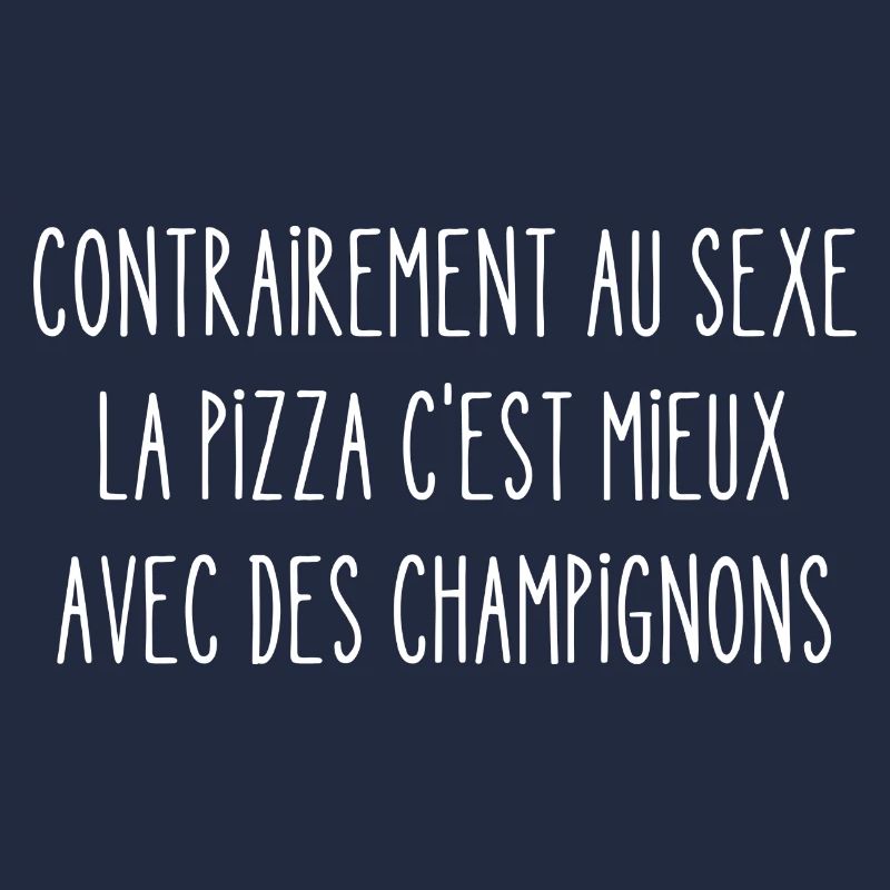 la pizza c'est mieux avec des champignons