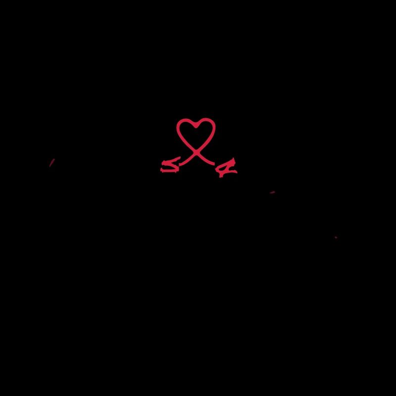 Zwei Hände mit Herz Schleife, Valentinstag, Liebe