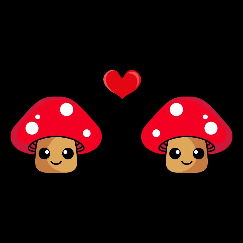 Mushroom Couple Love Comic