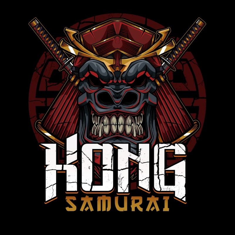 Gorilla Samurai Maske