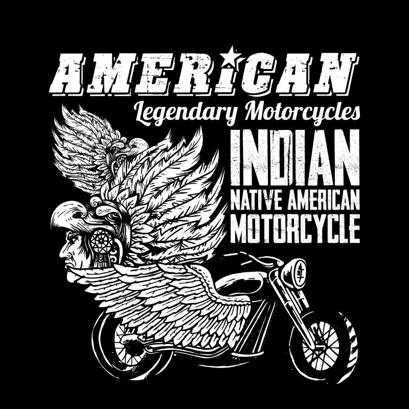 American Legendary Motorcycles Indian Native Biker