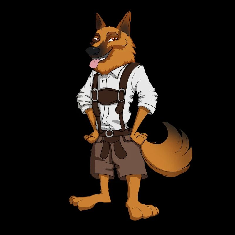 dog lederhose costume