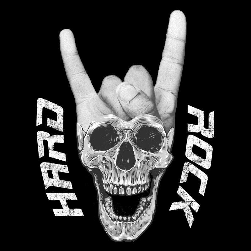 Hard Rock music skull devil horn sign
