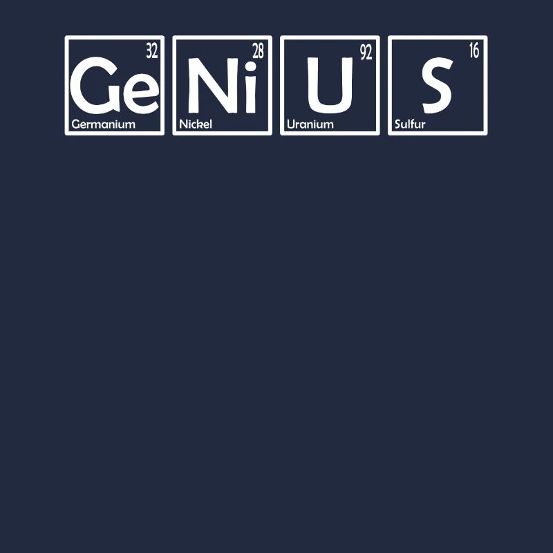 Tableau périodique des éléments de la chimie des éléments Genius