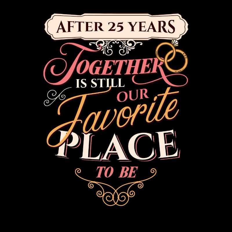 25e anniversaire de mariage après 25 ans passés ensemble