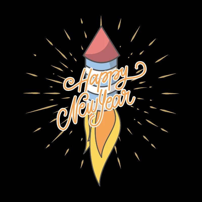 Happy new year i rocket gift