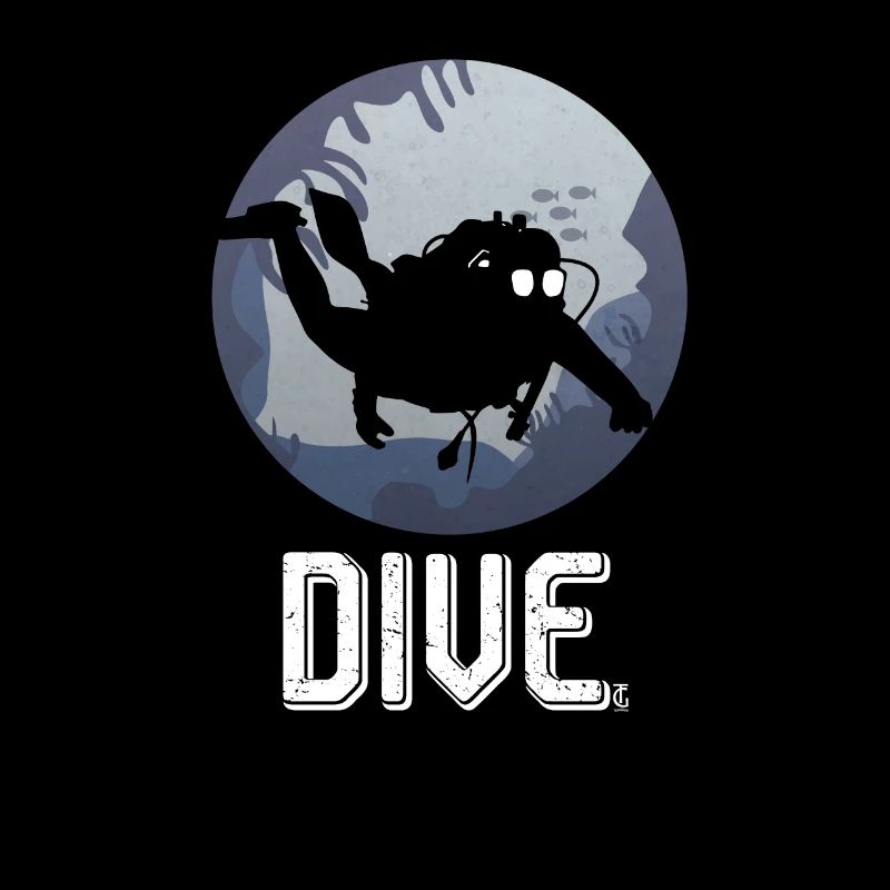 Cool Dive Underwater Graphic Scuba Diving