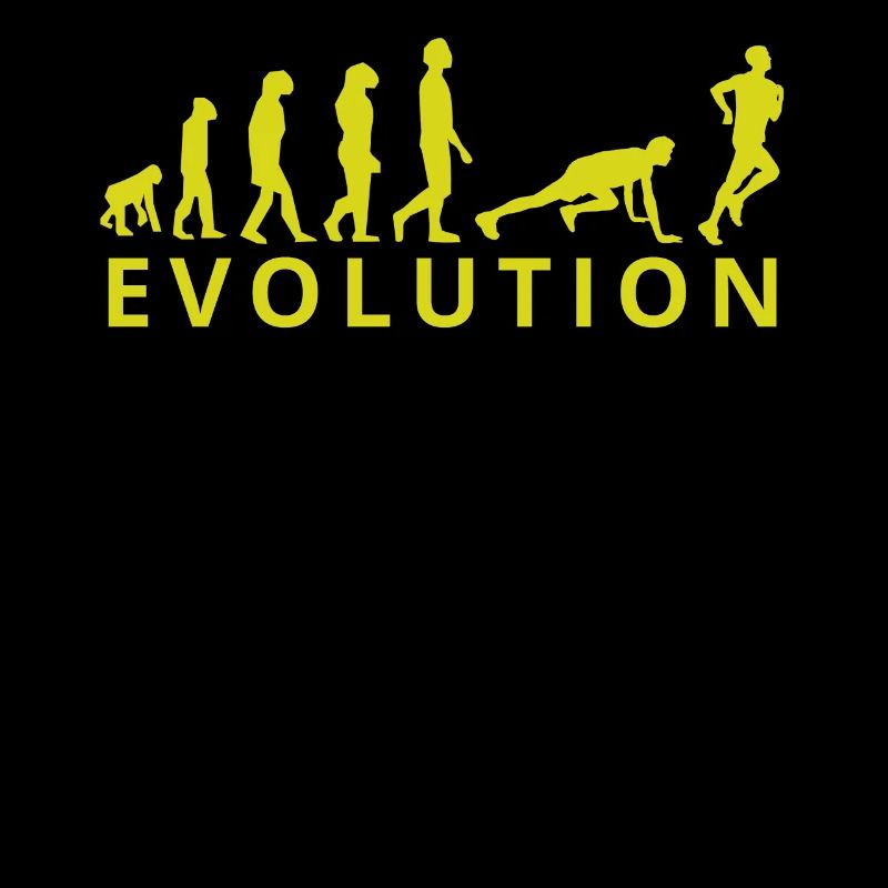 Evolution von einem Sportler