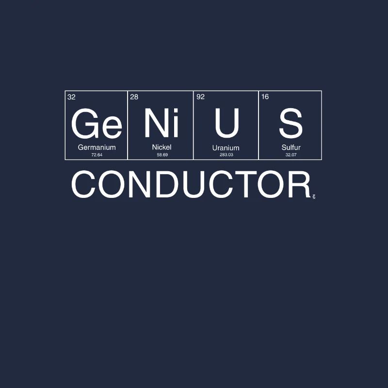 Genie-Dirigent-Tabelle des Element-Musikers