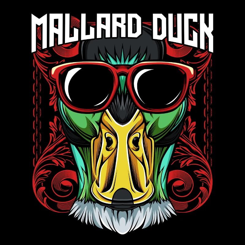 Cool wild duck | Trendy sunglasses bird gift