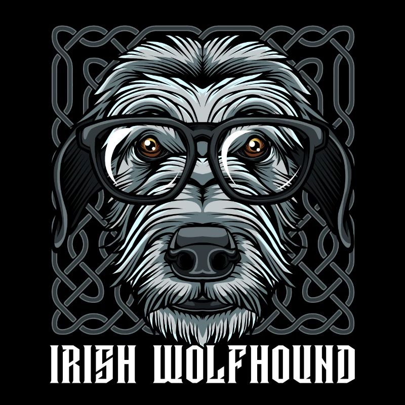 Lévrier irlandais Wolfhound | Cadeau de lunettes cool