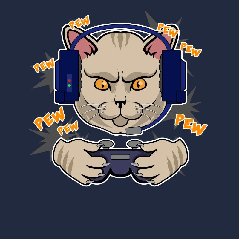 Cadeau de geek de jeu vidéo de jeu de chat de coureur