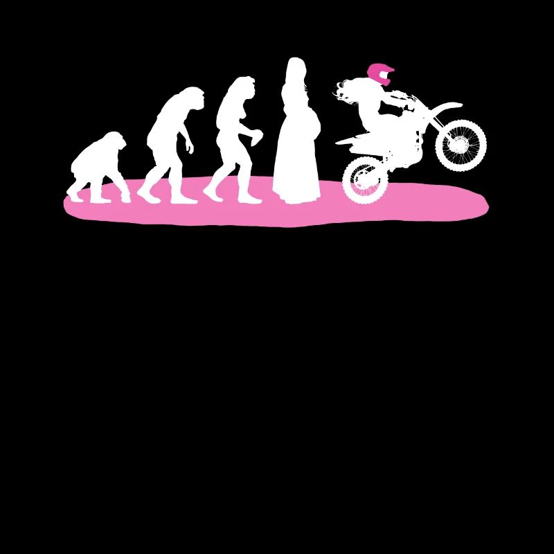 Motocross Evolution Damen Motorrad Biker Geschenk